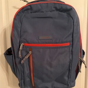Vera Bradley Navy Backpack with Red Trim